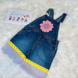 Embellished Denim Overall